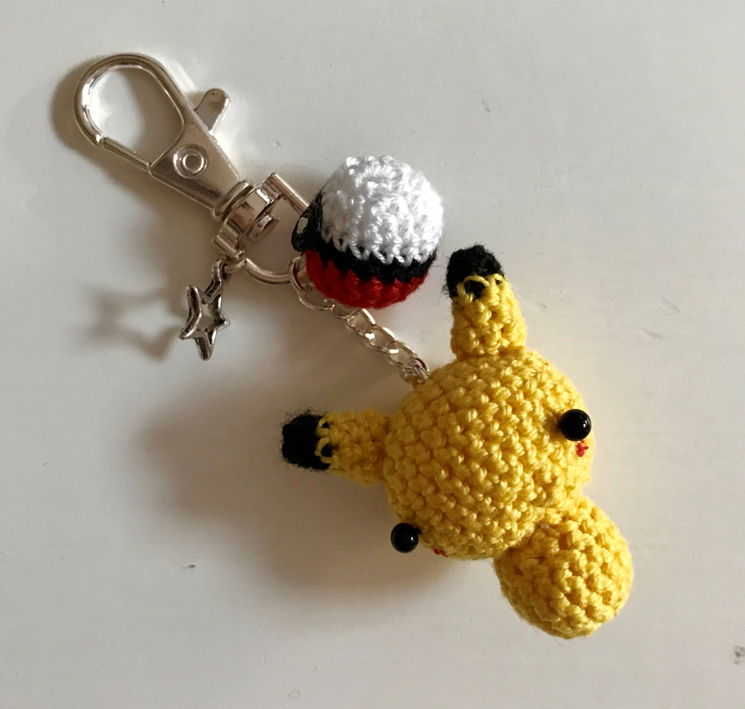 Porte clé Pikachu et Pokeball – Pakerette Shop